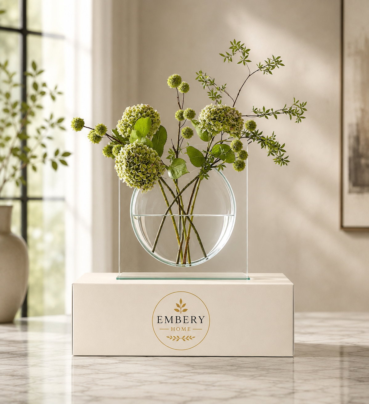 Handmade Glass Ellipse Vase by Embery Home