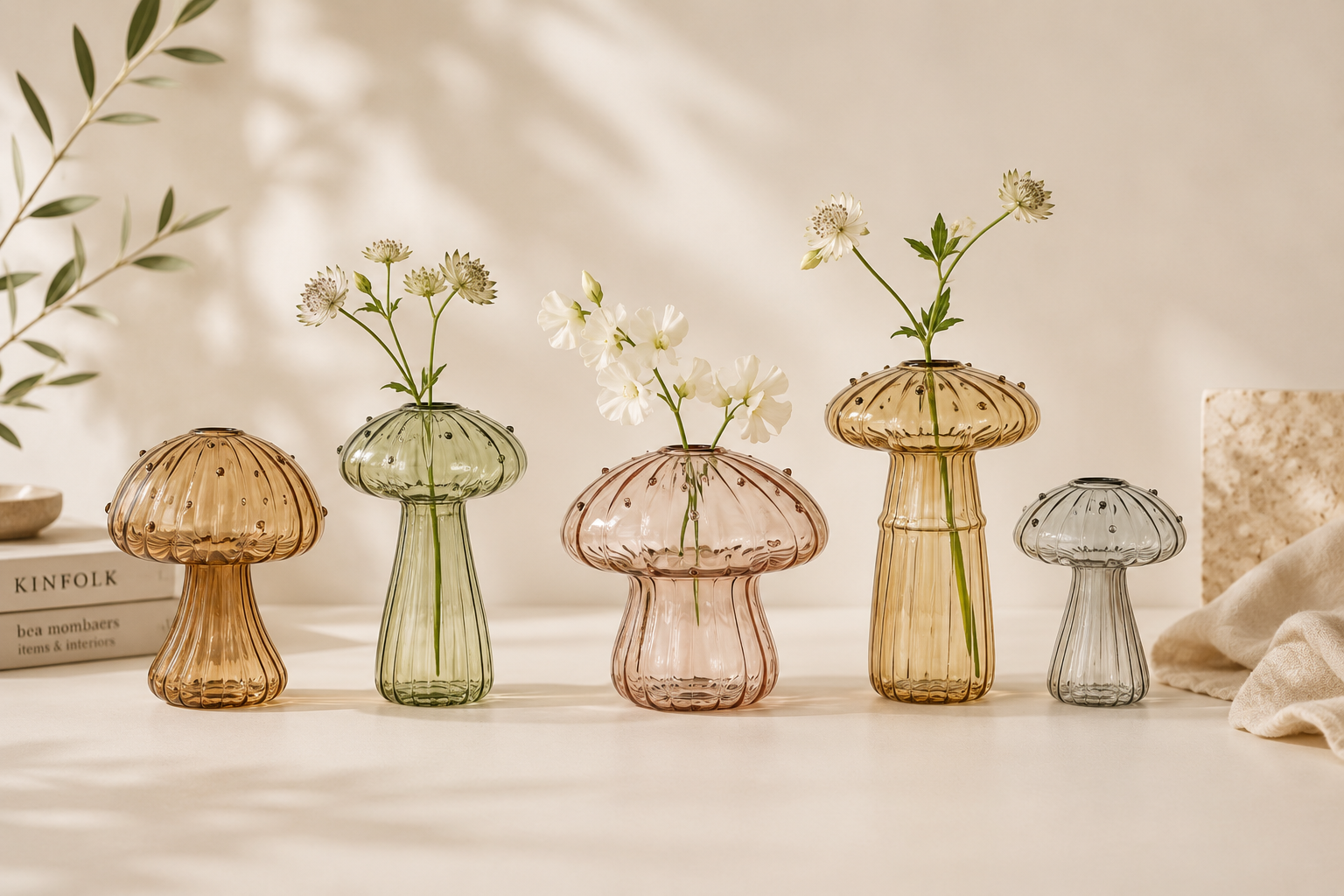 Vintage Mini Mushroom Vases by Embery Home™️