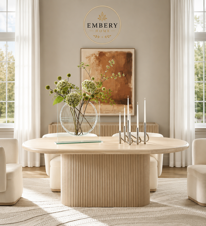 Handmade Glass Ellipse Vase by Embery Home