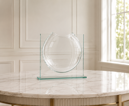 Handmade Glass Ellipse Vase by Embery Home