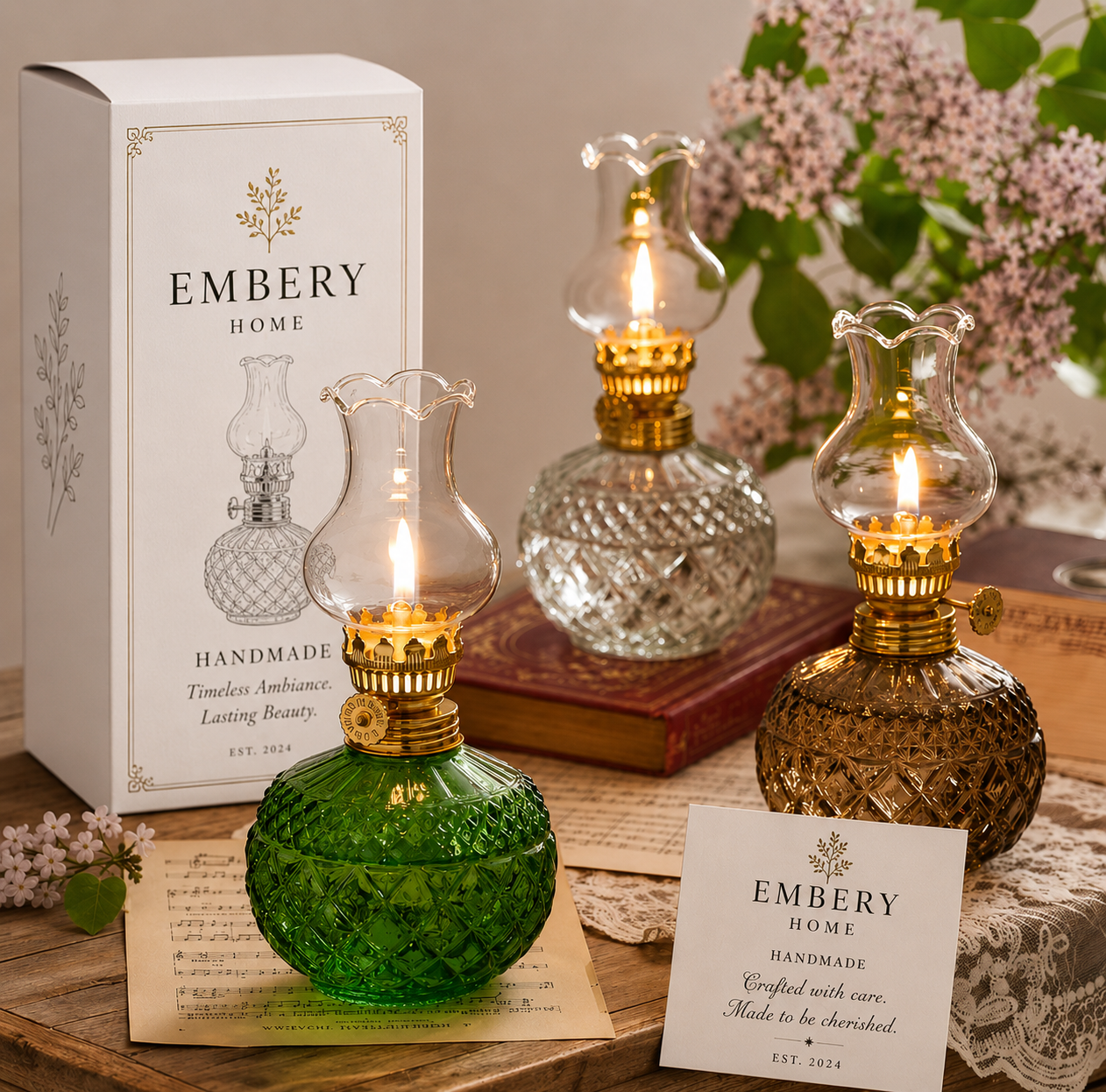 Vintage Oil Lamp by Embery Home™