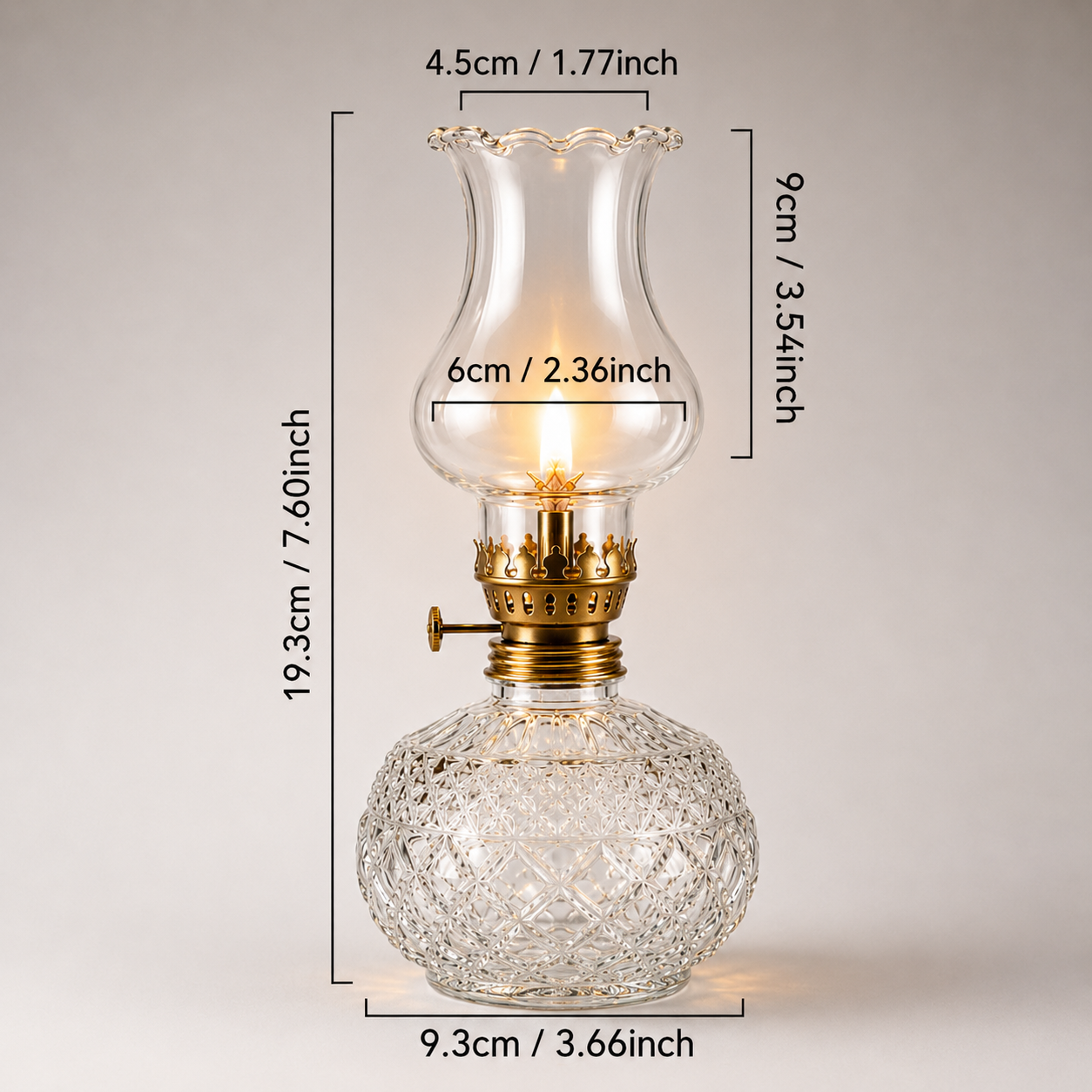 Vintage Oil Lamp by Embery Home™