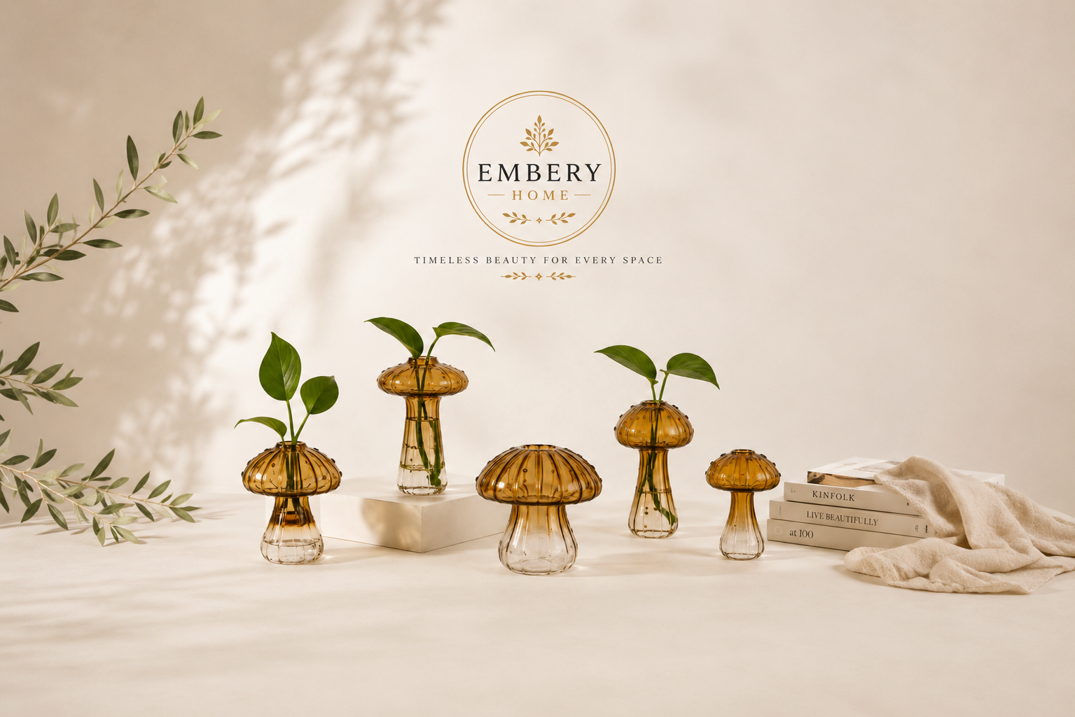 Vintage Mini Mushroom Vases by Embery Home™️